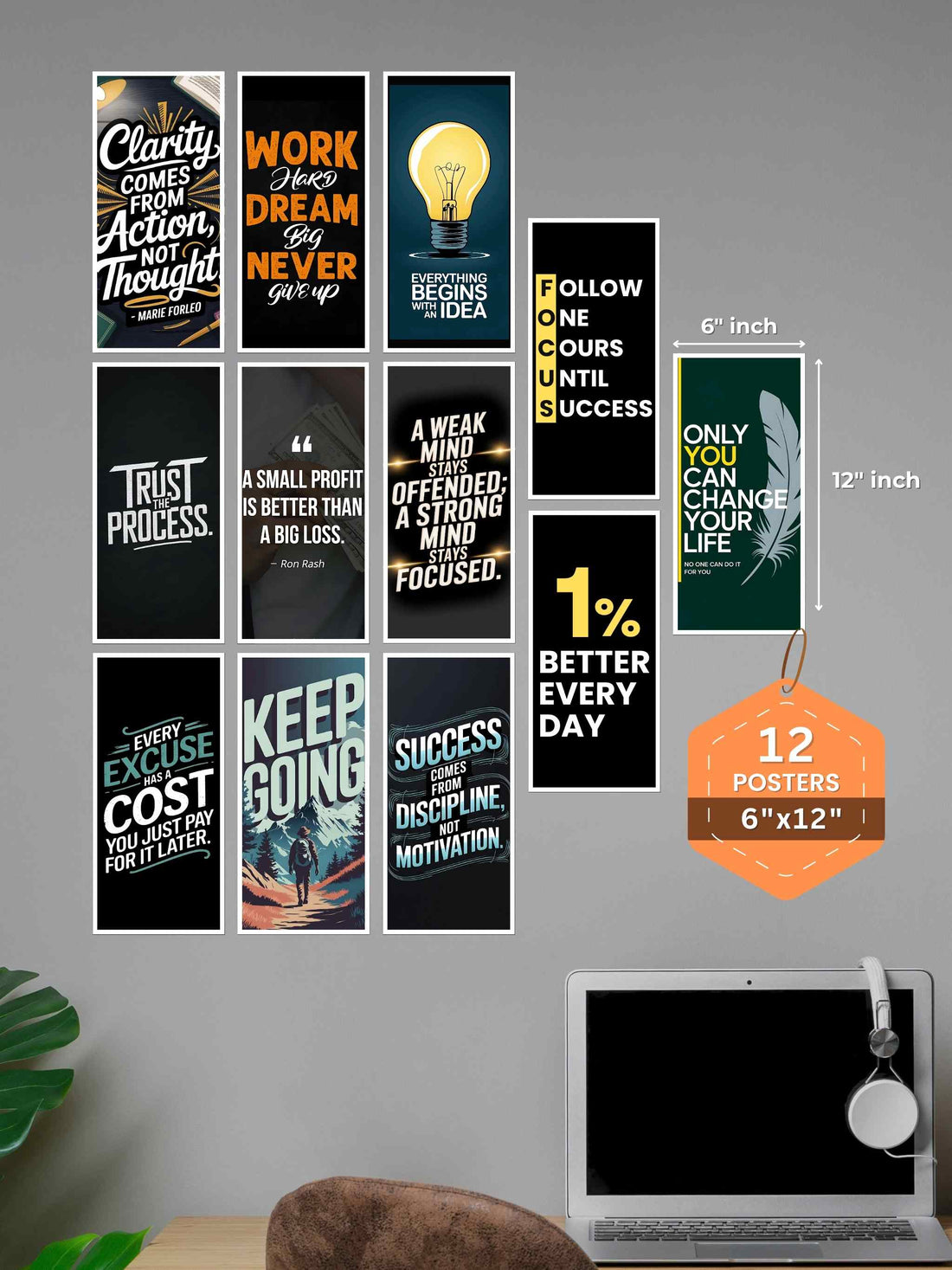 12 Success Motivational Posters