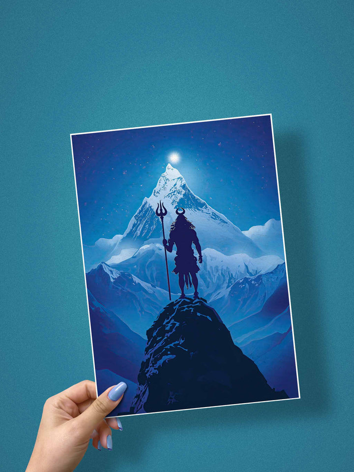 Lord Shiva Himalayan Majesty Poster #01