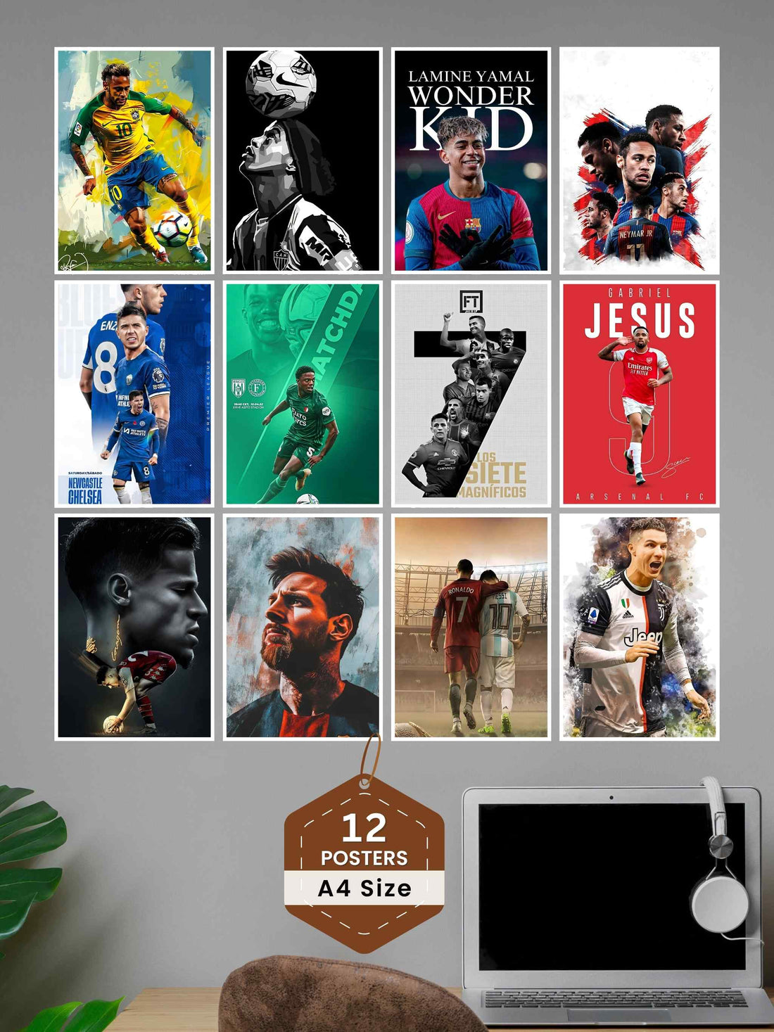 12 Football Legends Posters
