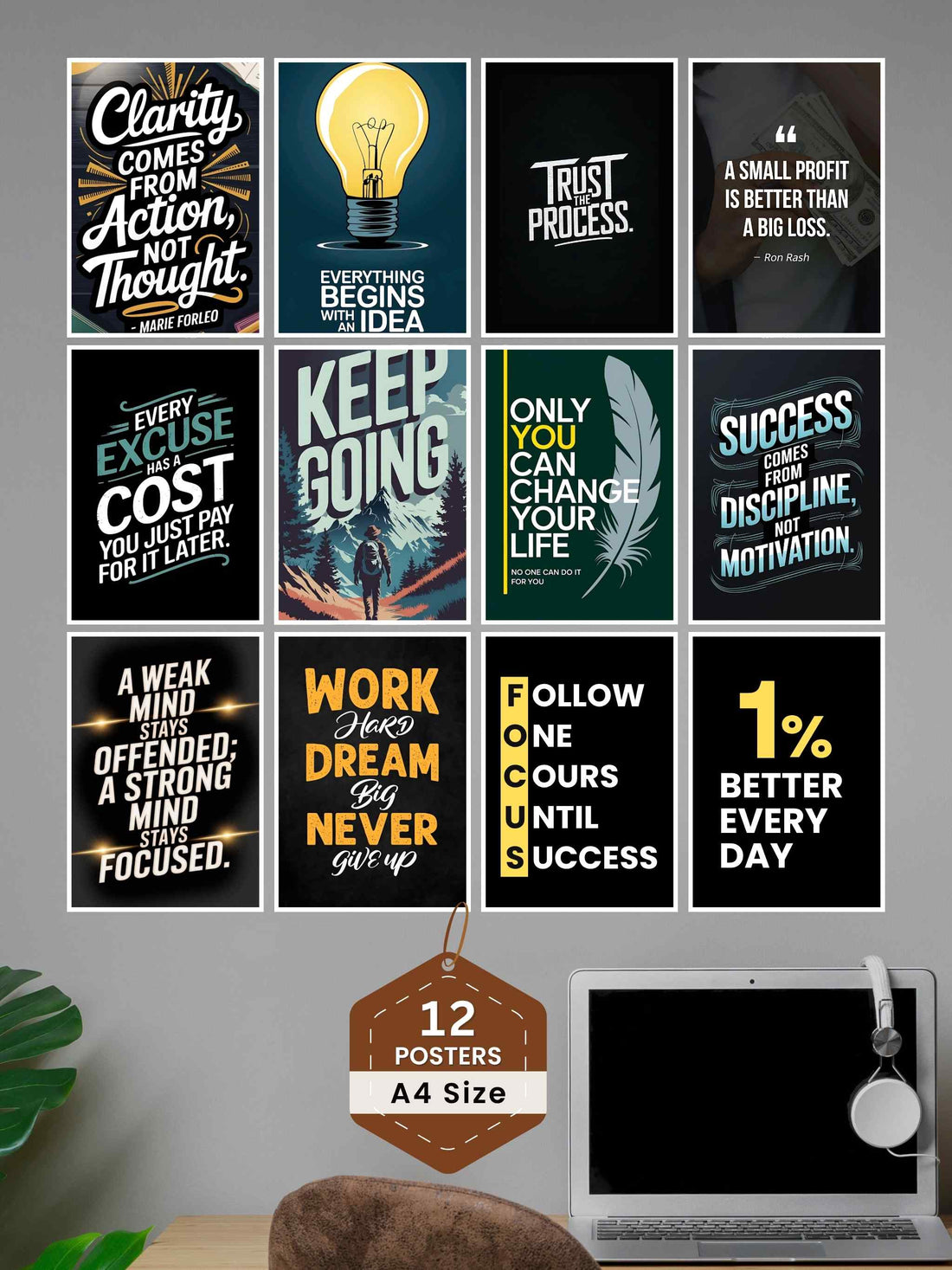 12 Success Motivational Posters
