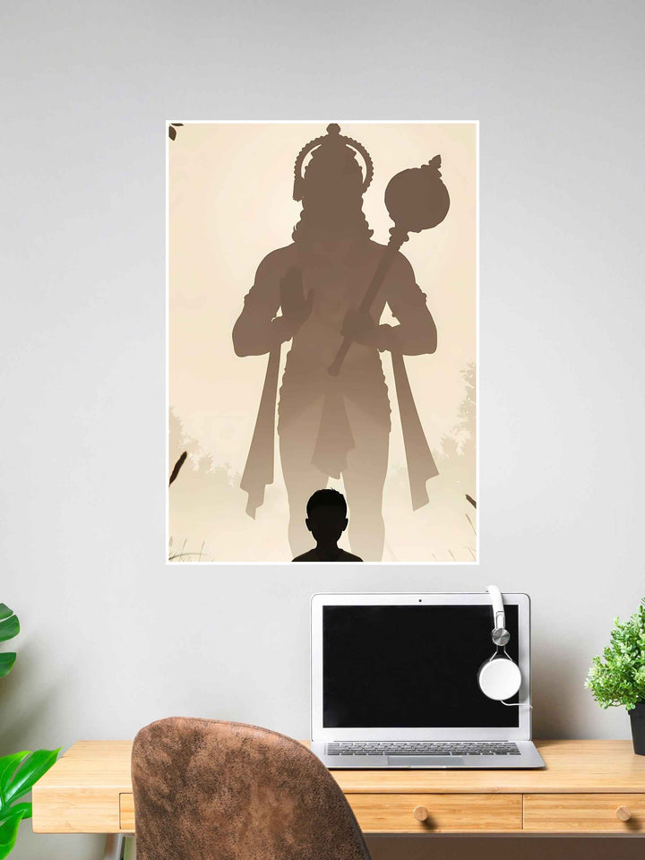 Hanuman Silhouette Poster #295