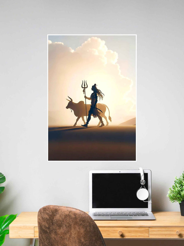 Lord Shiva with Nandi Poster #297