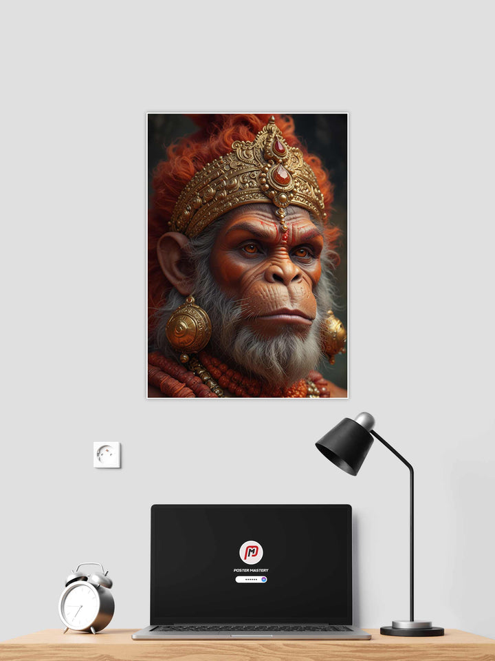 Divine Hanuman Warrior Wall Poster #03