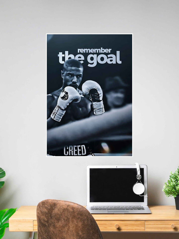 "Remember the Goal" Creed Boxing Motivational Poster #326