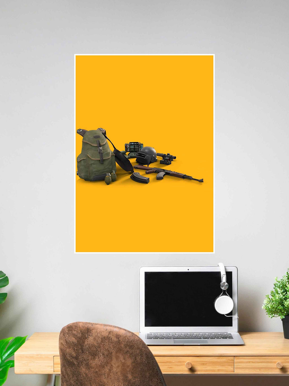 PUBG Survival Gear Poster – Gamer Wall Art #357