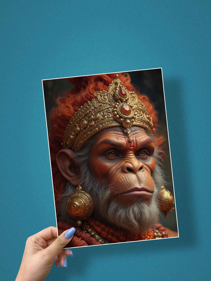 Divine Hanuman Warrior Wall Poster #03