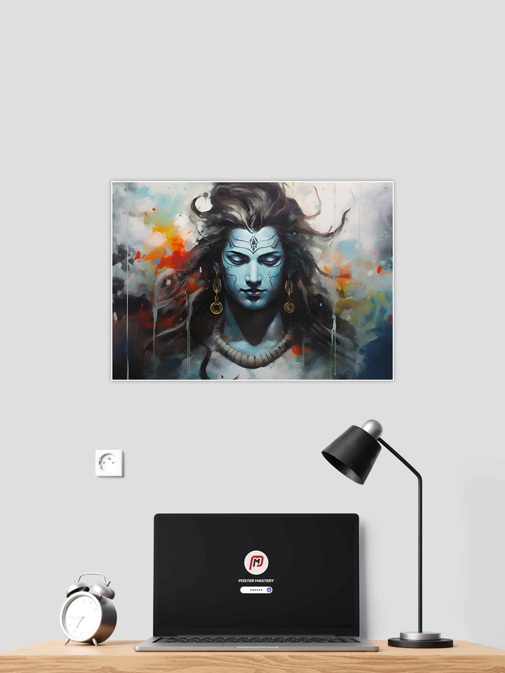 Mystical Shiva Digital Art Poster #06