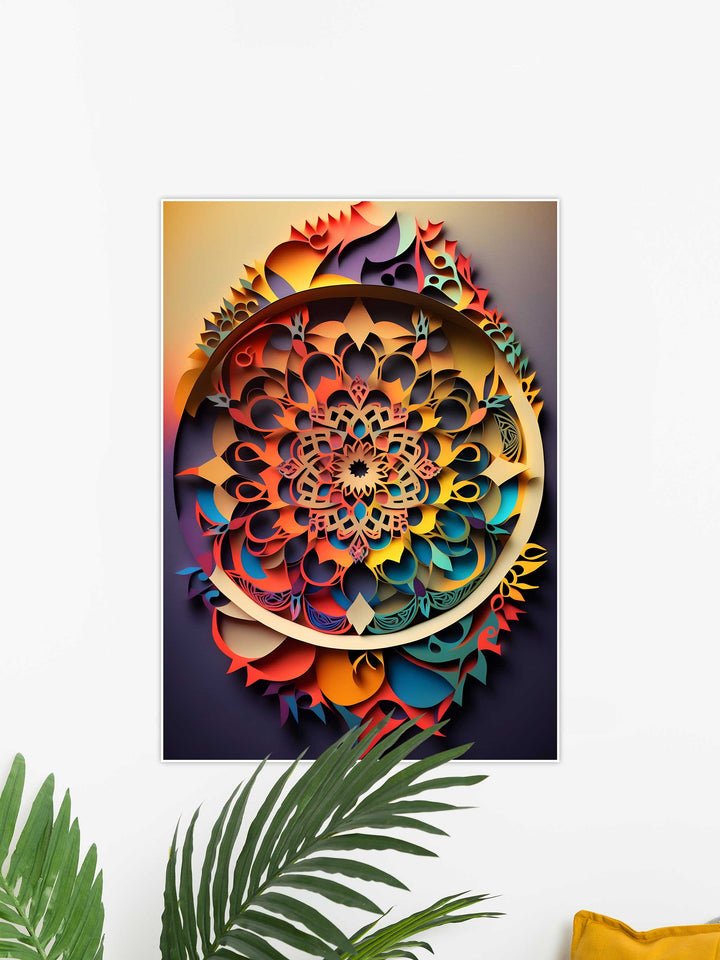 3D Mandala Wall Art #67