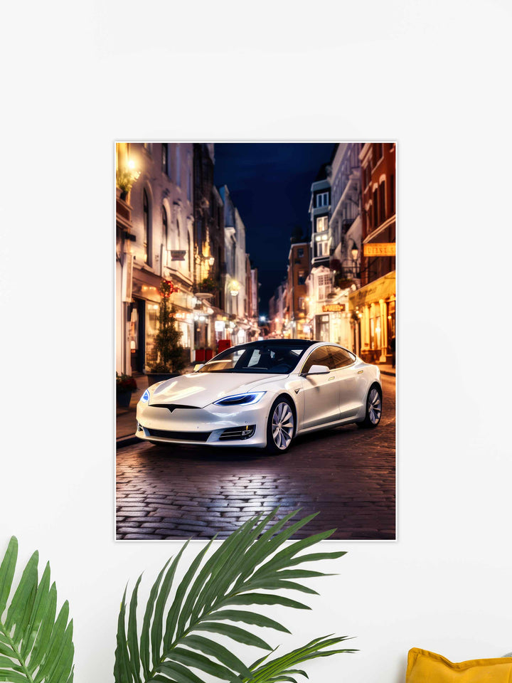 Tesla Model Car Poster #77