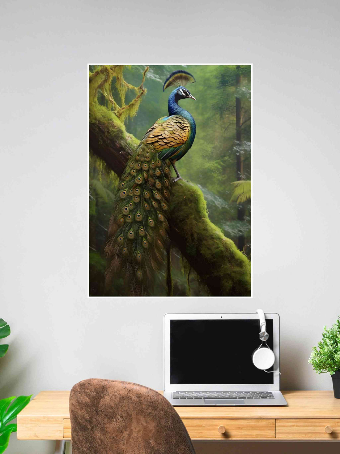 Regal Peacock Wall Poster #62