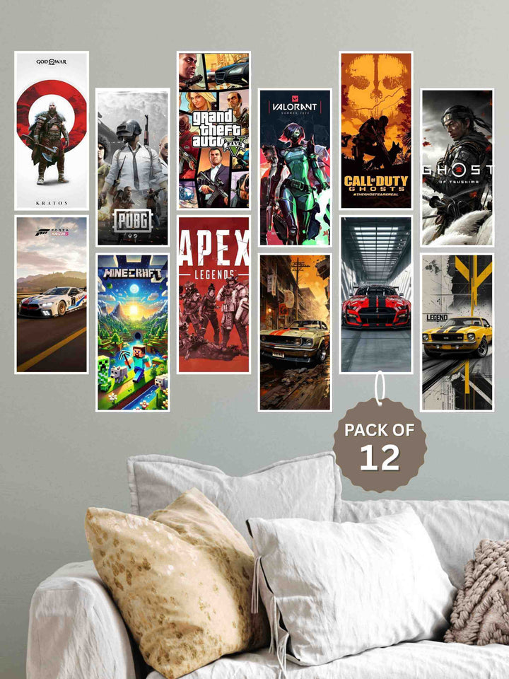 Games Wall Poster (Pack of 12) 6" x 12"